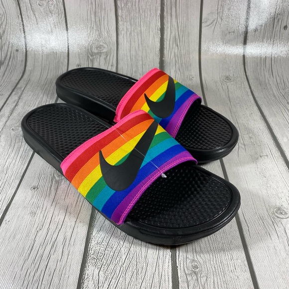 rainbow slides nike